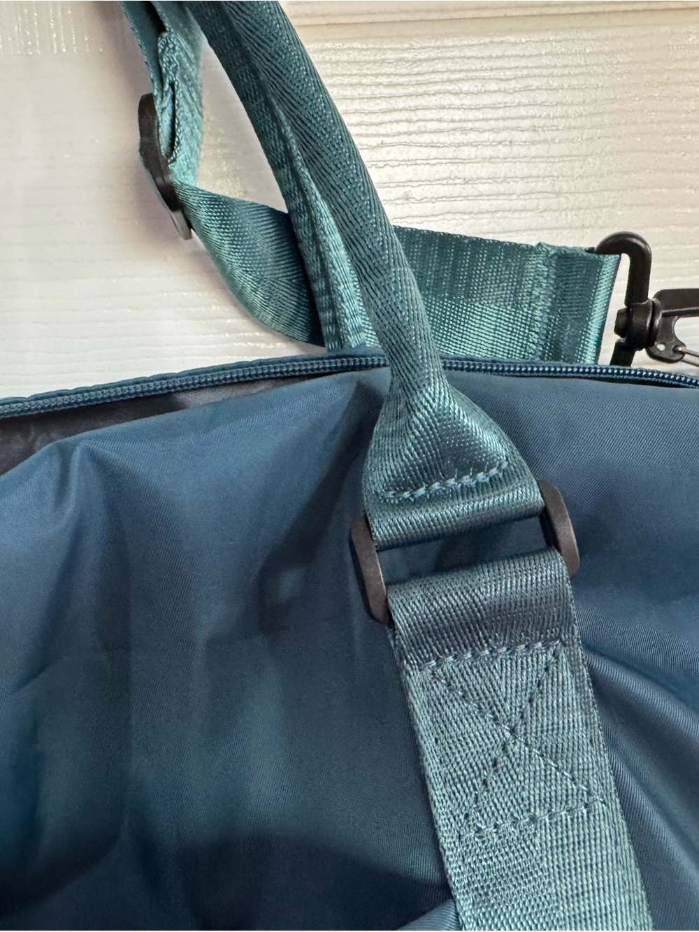 Seafew Teal Travel Duffel Bag; Designed In Westminster, Co View 3